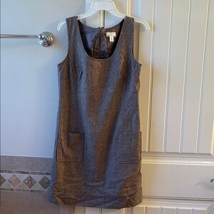 LOFT Gray Sleeveless Mini Dress